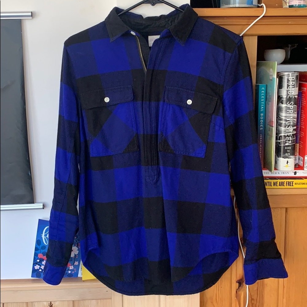 J. Crew Flannel Popover
